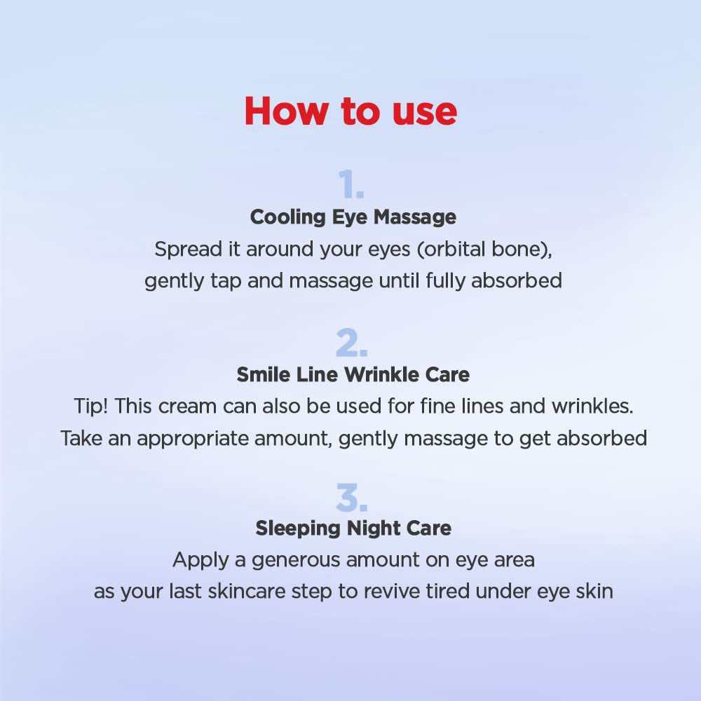 Collagen Brightening Eye Gel Cream how to use