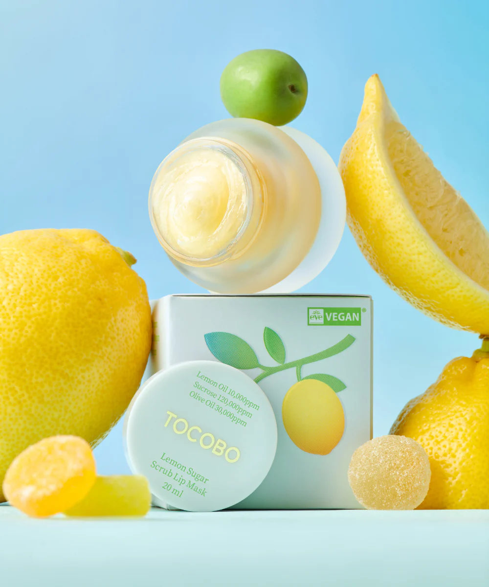 tocobo Lemon Sugar Scrub Lip Mask vegan