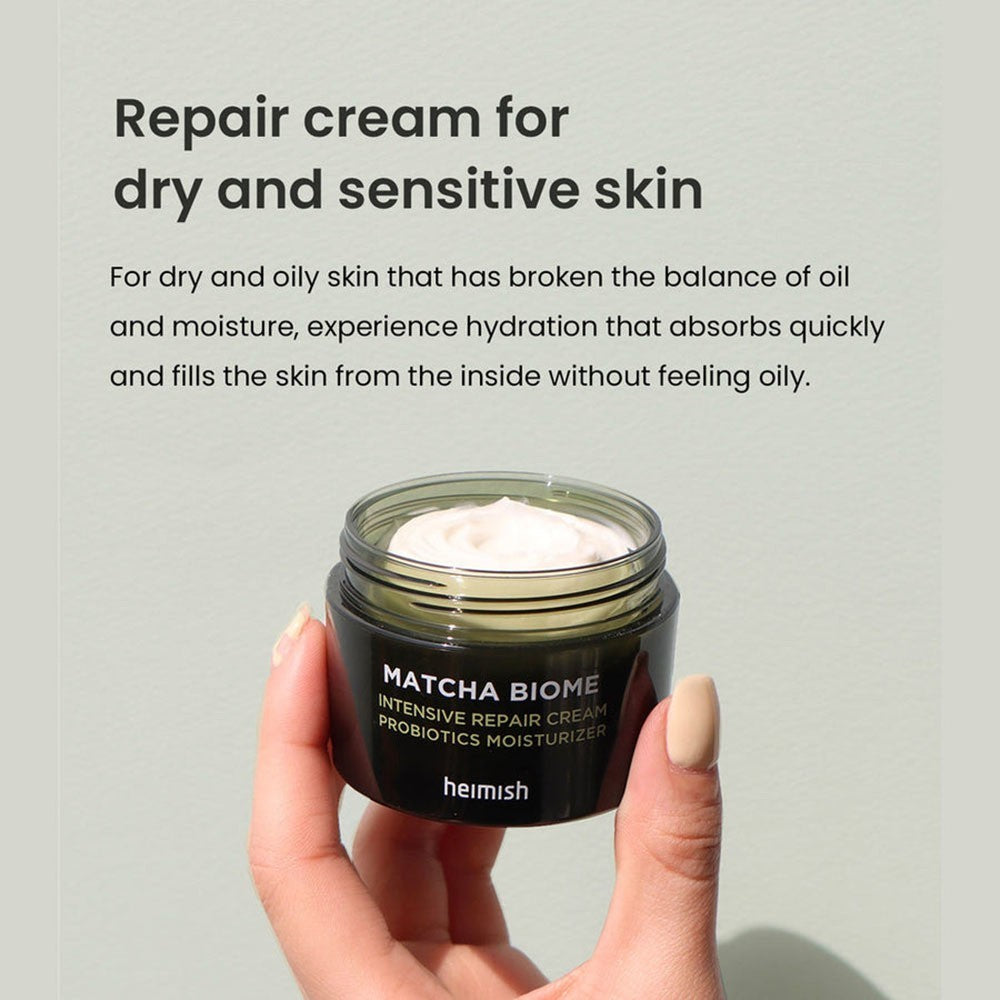 Matcha Biome Intensive Repair Cream texture