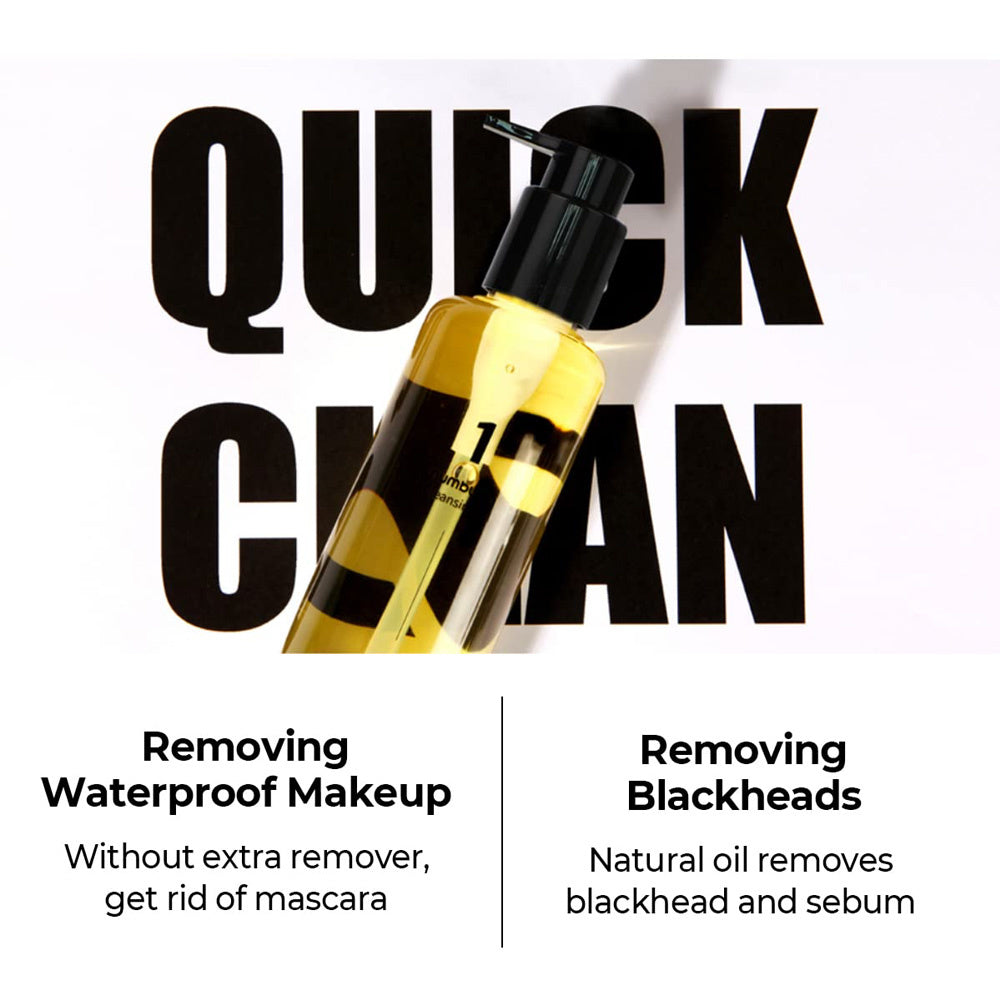 No.1 Easy Peasy Cleansing Oil removing makeup and blackheads