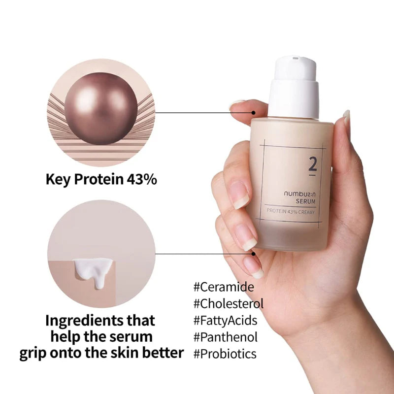 Numbuzin No.2 Protein 43% Creamy Serum INGREDIENTS