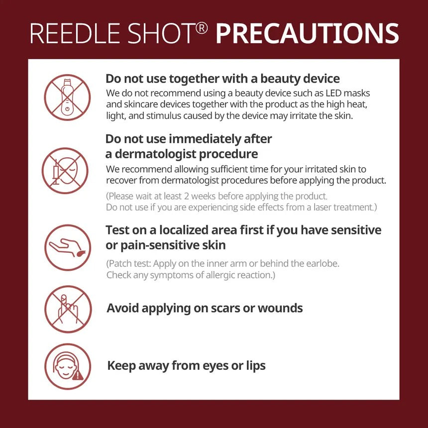 precautions reedle shot 