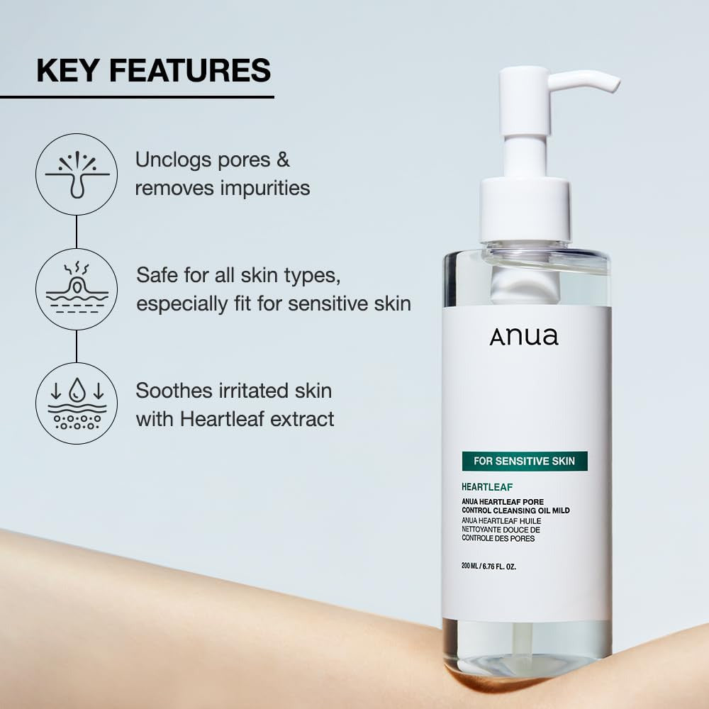 Anua Heartleaf Pore Control Cleansing Oil Mild Key Features