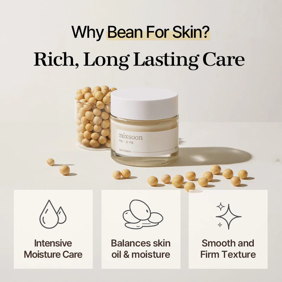 WHY mixsoon Bean Cream 50ml FOR SKIN?