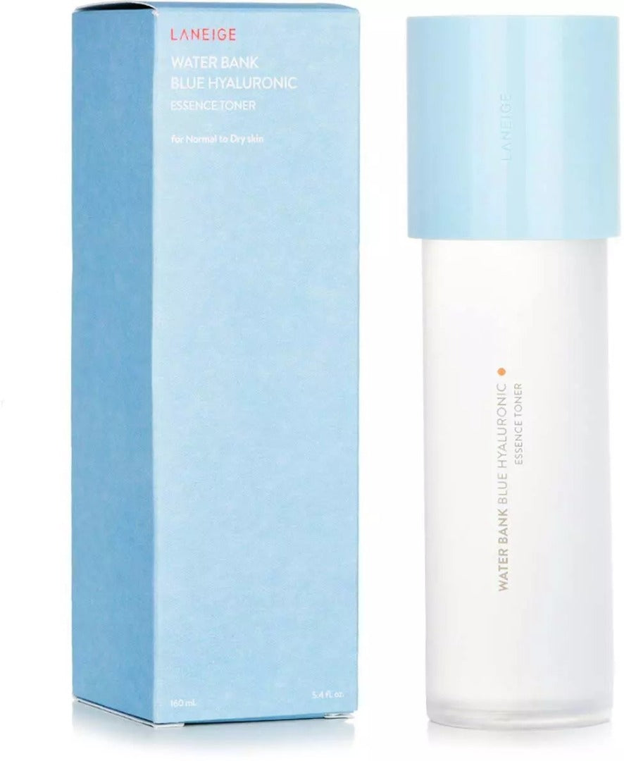 Packaging laneige water bank blue hyaluronic essence toner for normal to dry skin